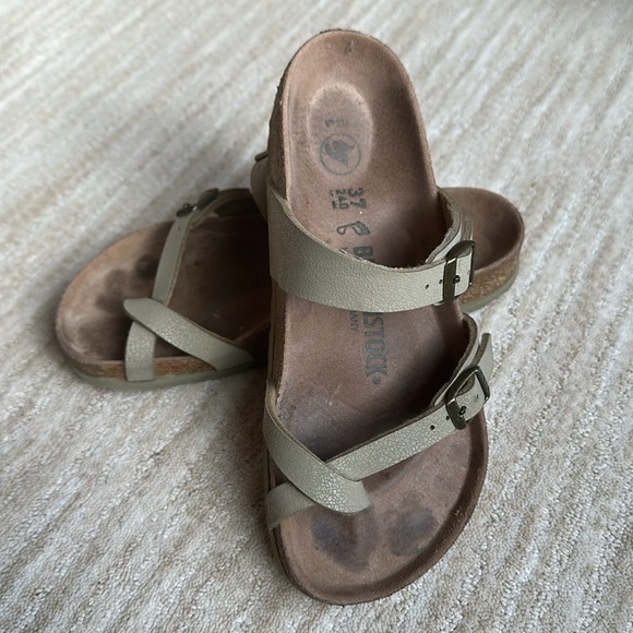 Birkenstock Mayari Vegan Faded Khaki Birkibuc™ EU 37 | 6.5 - Picture 1 of 17